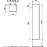Высокий шкаф LAUFEN PRO S петли справа 4.8312.2.095.463.1